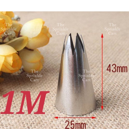 1M 2F 2D 6B 195 Nozzle Tip for Cake Icing Buttercream Pastry Decoration TSC