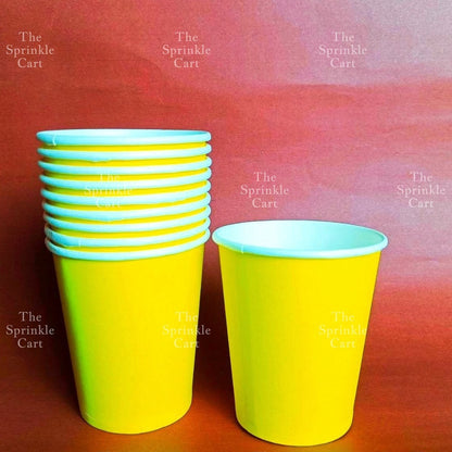 10pcs Disposable Tableware Metallic Colorful Drinking Cups Birthday Party Supplies TSC