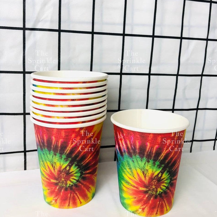 10pcs Disposable Tableware Metallic Colorful Drinking Cups Birthday Party Supplies TSC