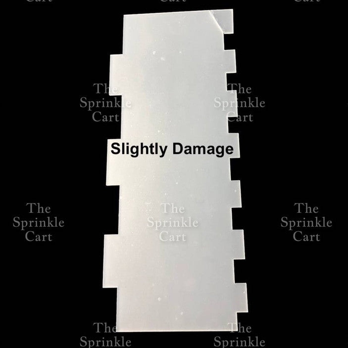 Acrylic Scraper Icing Straight Smoother and Round For Cake Frosting Cake Decoration TSC