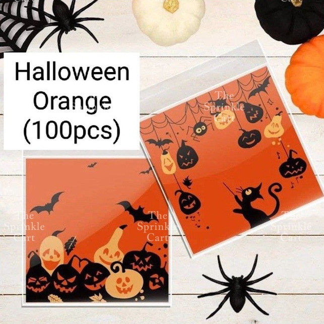 Cookie Packaging OPP Plastic Bag Halloween Christmas Pastry Bag Transparent Cookie Plastic Bag
