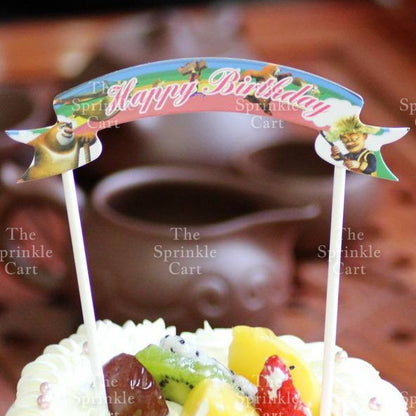 Glitter Paper Happy Birthday Love Cake Topper Party Supplies  Decor TSC
