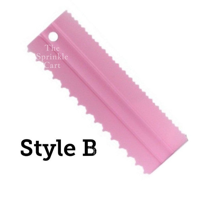 4pcs Cake Decorating Comb Smoother Scraper for Icing