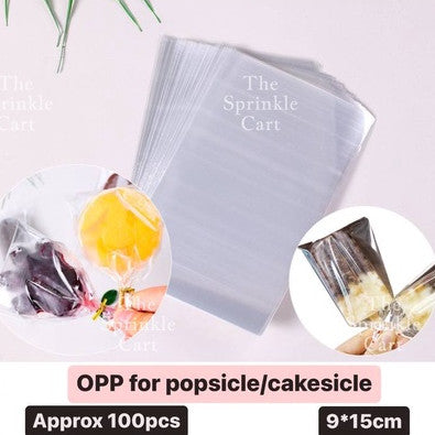 Transparent Popsicle OPP Cakesicle Boxes Gift Plastic Box Ice Cream Graham Bar packaging TSC