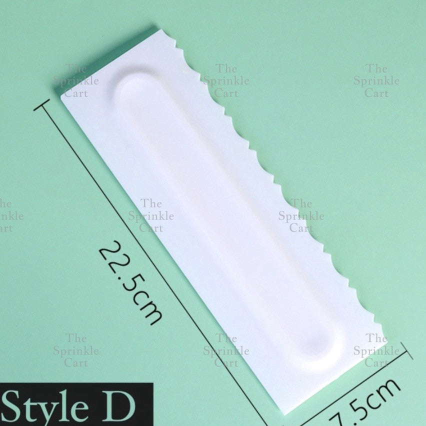 4pcs Cake Decorating Comb Smoother Scraper for Icing