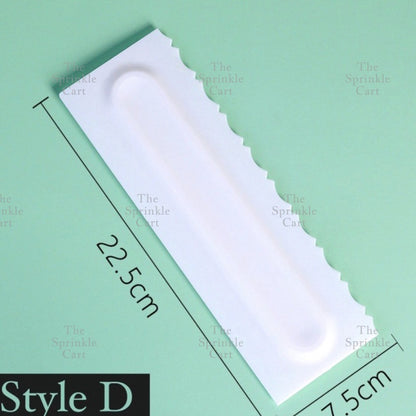 4pcs Cake Decorating Comb Smoother Scraper for Icing