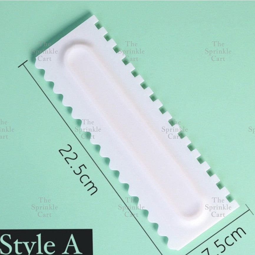4pcs Cake Decorating Comb Smoother Scraper for Icing