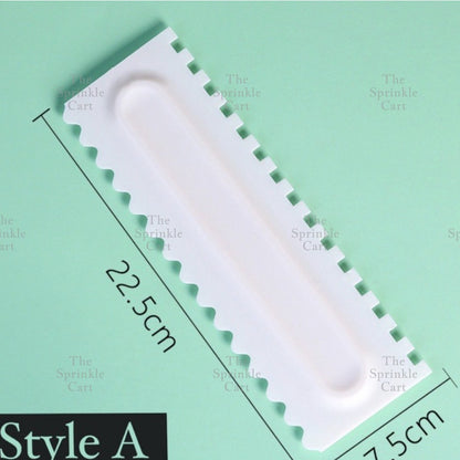 4pcs Cake Decorating Comb Smoother Scraper for Icing