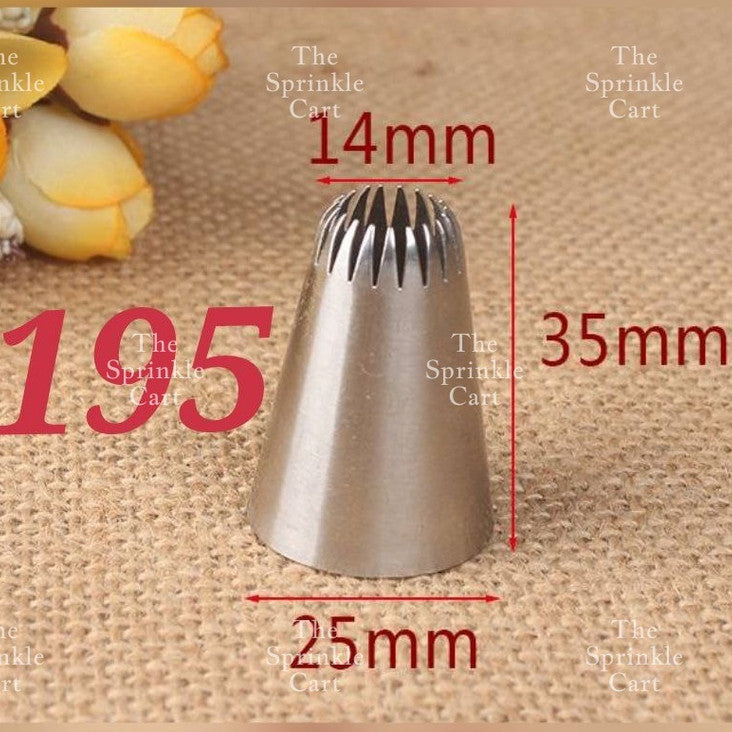 1M 2F 2D 6B 195 Nozzle Tip for Cake Icing Buttercream Pastry Decoration TSC