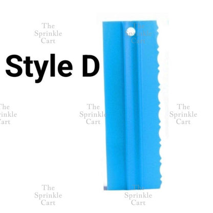4pcs Cake Decorating Comb Smoother Scraper for Icing