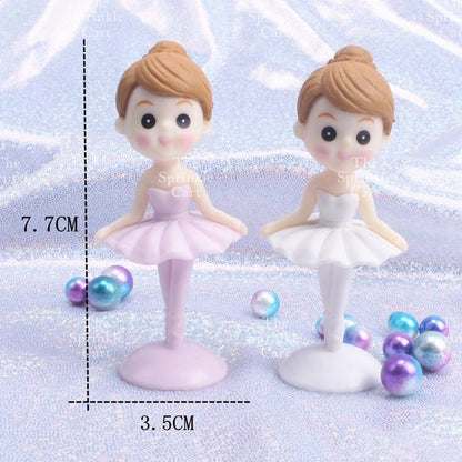 Mini Toys Cake Topper Ballerina/Fairy/Bear Balloon/Angel Toys/Grandma Grandpa/Baby Girl Baby Boy TSC
