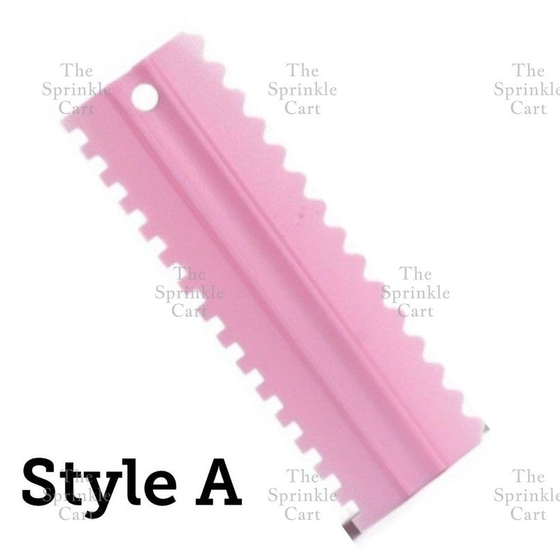 4pcs Cake Decorating Comb Smoother Scraper for Icing