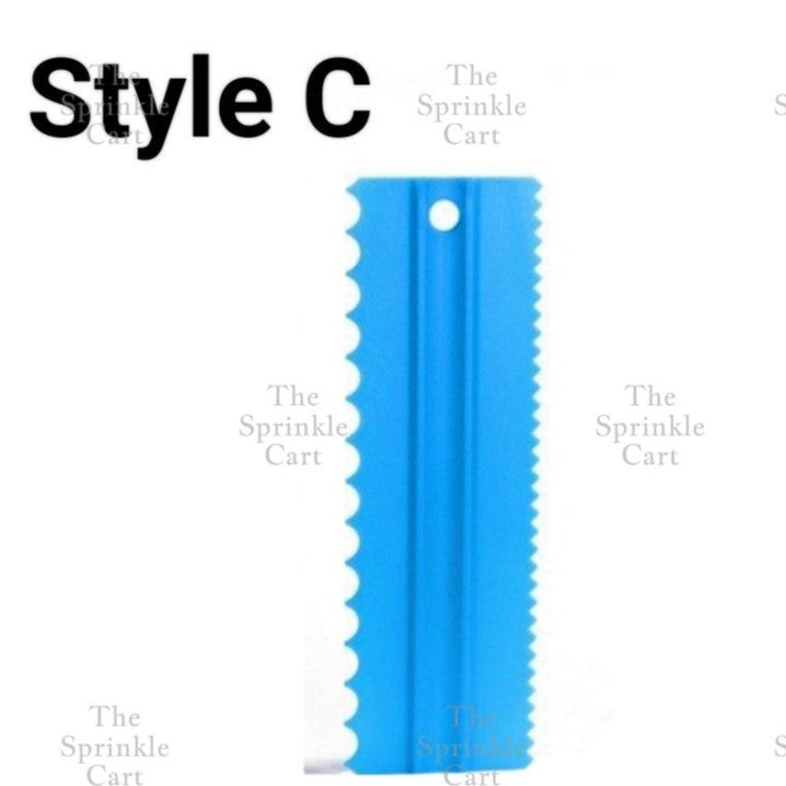 4pcs Cake Decorating Comb Smoother Scraper for Icing