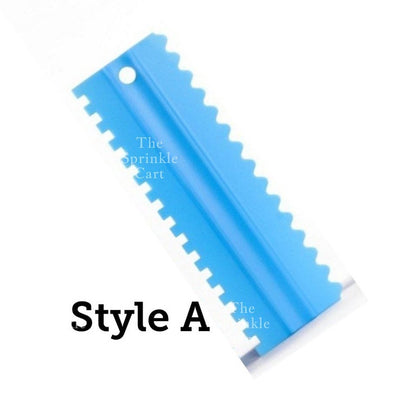 4pcs Cake Decorating Comb Smoother Scraper for Icing