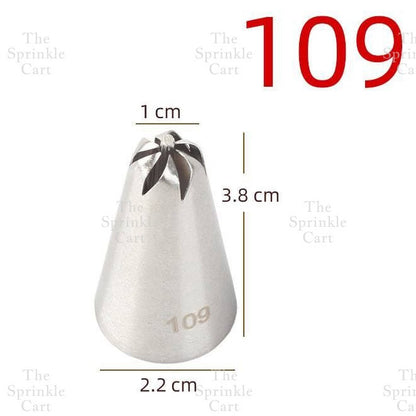 1M 2F 2D 6B 195 Nozzle Tip for Cake Icing Buttercream Pastry Decoration TSC