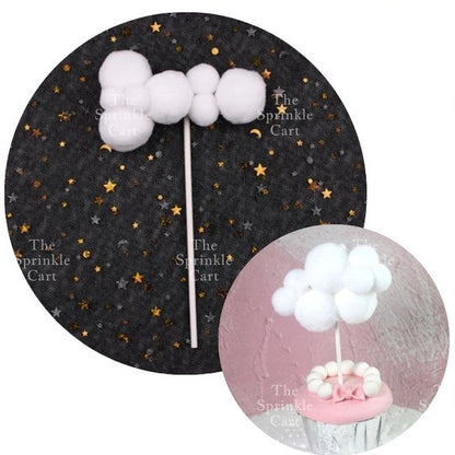 Colorful Rainbow Cloud DIY Topper Decoration