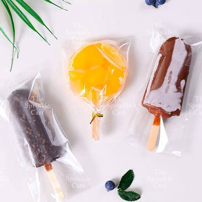 Transparent Popsicle OPP Cakesicle Boxes Gift Plastic Box Ice Cream Graham Bar packaging TSC
