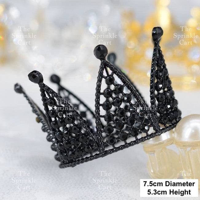 Crown Cake Topper Princess Birthday Celebration Queen Gold Silver
