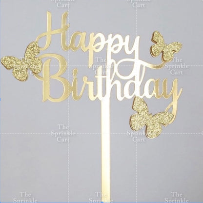 Butterfly cake topper for decoration Girl Fan cake topper