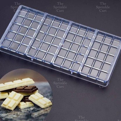 Acrylic Transparent Chocolate Bar Molder DIY Mold Ice Cube Candy Tray TSC