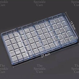 Acrylic Transparent Chocolate Bar Molder DIY Mold Ice Cube Candy Tray TSC