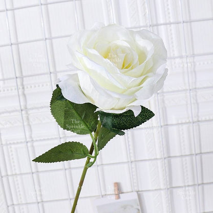 Artificial Flowers Rose Peony Tulip Lavender Vanilla Daisy Sunflower Tropical Leaf Cake Decoration