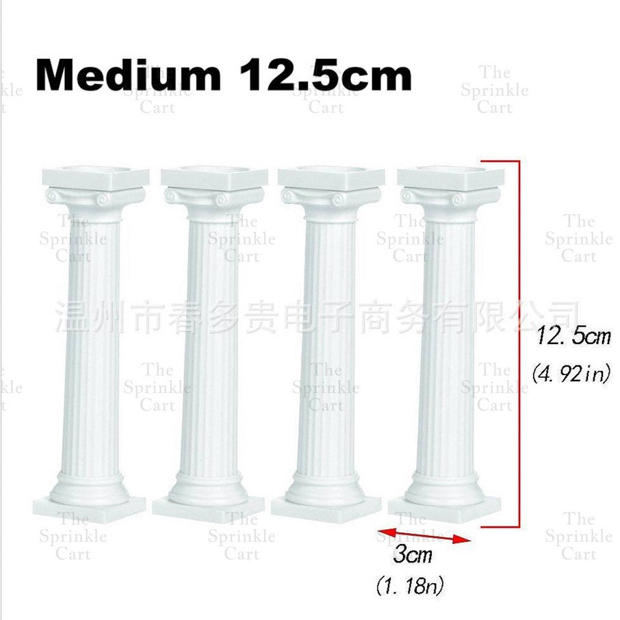 4pcs Cake Pillar Column Decoration Wedding Debut Cake Decoration TSC