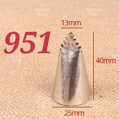 1M 2F 2D 6B 195 Nozzle Tip for Cake Icing Buttercream Pastry Decoration TSC