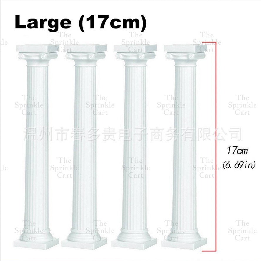 4pcs Cake Pillar Column Decoration Wedding Debut Cake Decoration TSC
