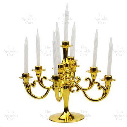 Cake Chandelier Candelabra Cake Topper with Candles