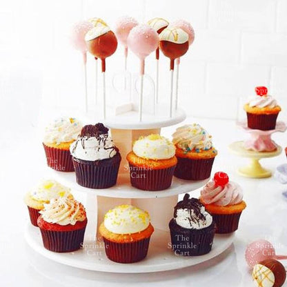 3-Layer Dessert Cupcake Lollipop Cake Pop Holder Stand Birthday Party Supply Wedding Party Supply