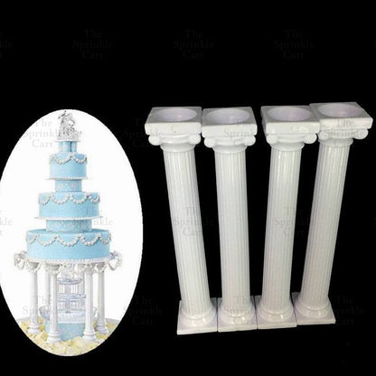 4pcs Cake Pillar Column Decoration Wedding Debut Cake Decoration TSC