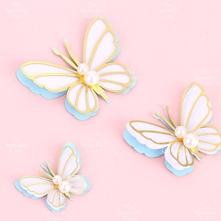 Butterfly cake topper for decoration Girl Fan cake topper