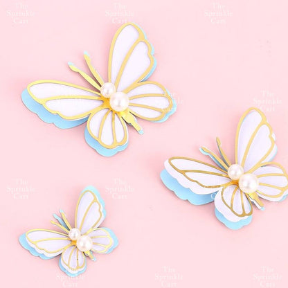 Butterfly cake topper for decoration Girl Fan cake topper