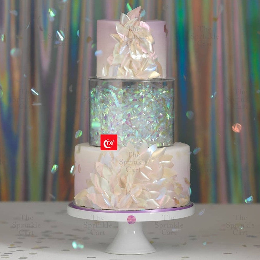 Acrylic Transparent Cake Separator Fillable Cake Spacer Decoration TSC