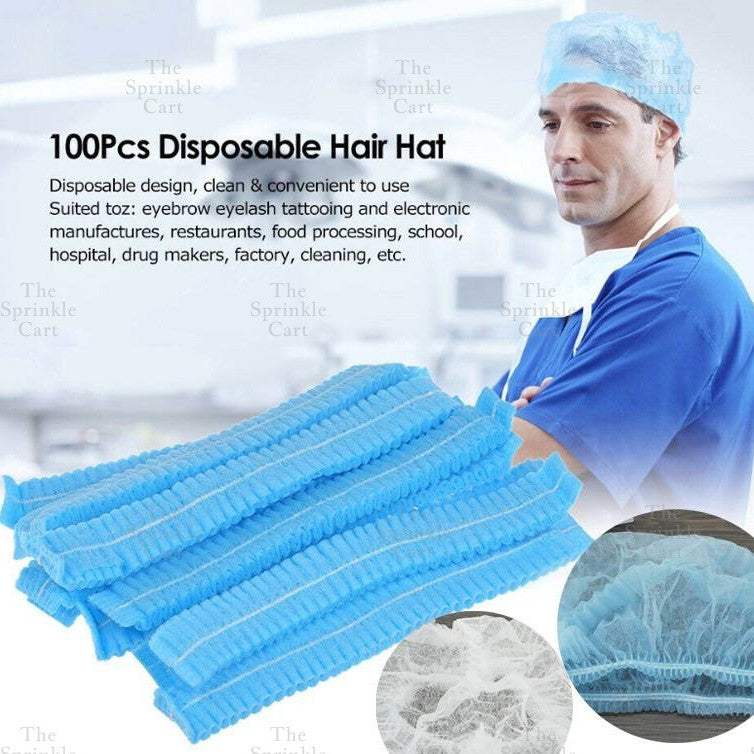 Disposable Hat Non Woven Sterile Elastic Head Adjustable Cap/Surgical Strip Cap Hair NetTSC