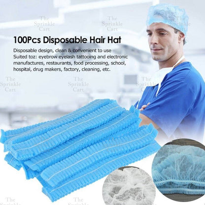 Disposable Hat Non Woven Sterile Elastic Head Adjustable Cap/Surgical Strip Cap Hair NetTSC