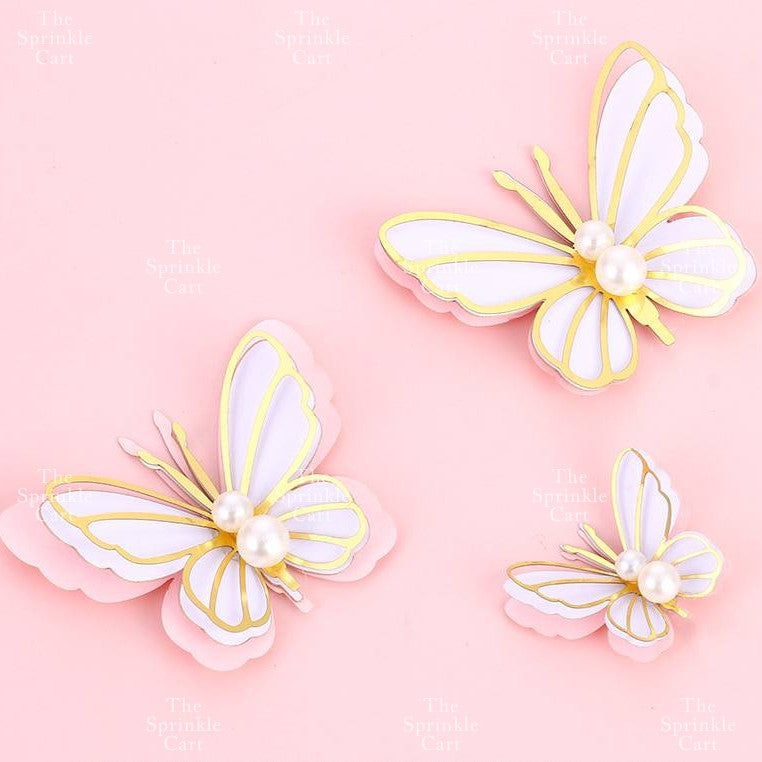 Butterfly cake topper for decoration Girl Fan cake topper