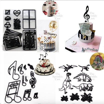 Plastic Cookie Cutter DIY Fondant Cake Decorating Molder Pastry Design TSC