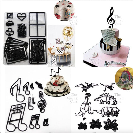 Plastic Cookie Cutter DIY Fondant Cake Decorating Molder Pastry Design TSC