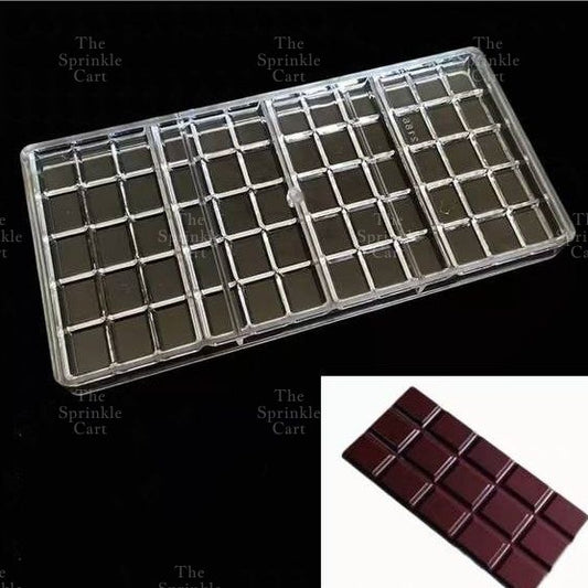 Acrylic Transparent Chocolate Bar Molder DIY Mold Ice Cube Candy Tray TSC