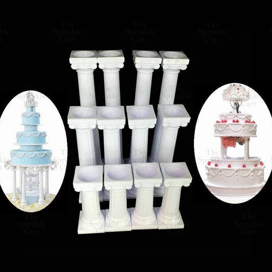 4pcs Cake Pillar Column Decoration Wedding Debut Cake Decoration TSC