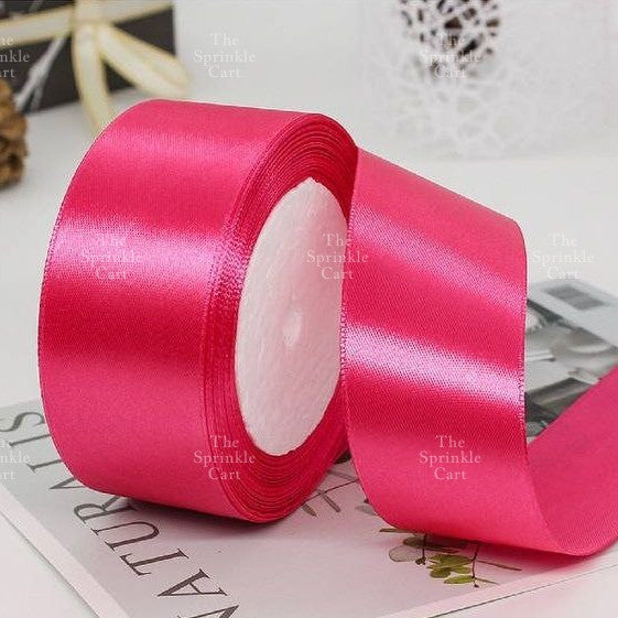 4cm Plain Satin Ribbon Gift Roll Packaging DIY Birthday Party Decoration TSC