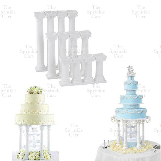 4pcs Cake Pillar Column Decoration Wedding Debut Cake Decoration TSC
