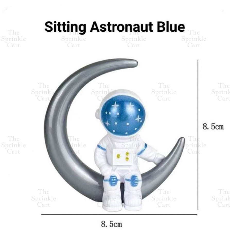 Astronaut Figurine Aviation Rocket Cupcake Decorations for Outer Space Planet Theme Birthday Party