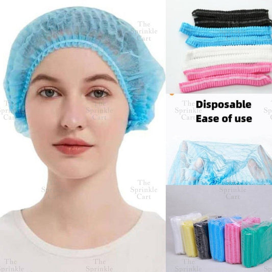 Disposable Hat Non Woven Sterile Elastic Head Adjustable Cap/Surgical Strip Cap Hair Net TSC