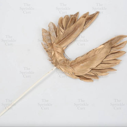 Feather Moon Boat Butterfly Cake Toppers Happy Birthday Cake Topper Party Decoration
