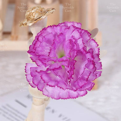 1pc Artificial Flowers Rose Peony Head  Cake Decoration