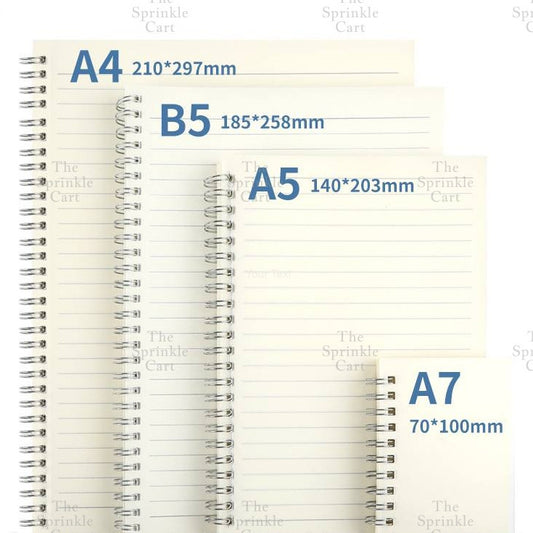 A5/B5 Spiral Colorful Notebook Simple Styled Journal Writing School Office Notes Supplies TSC
