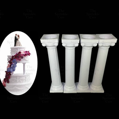 4pcs Cake Pillar Column Decoration Wedding Debut Cake Decoration TSC